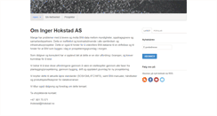 Desktop Screenshot of ihokstad.no